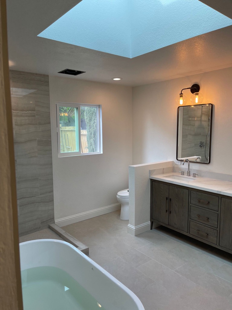 Contemporary bathroom design-build in Fremont